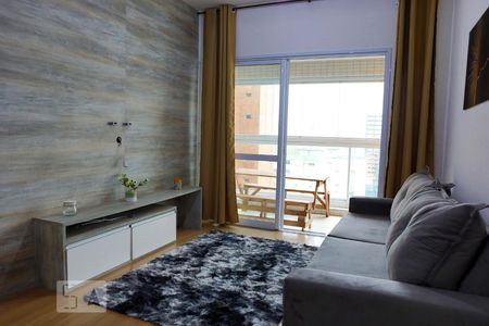 Sala de apartamento para alugar com 1 quarto, 57m² em Gonzaga, Santos