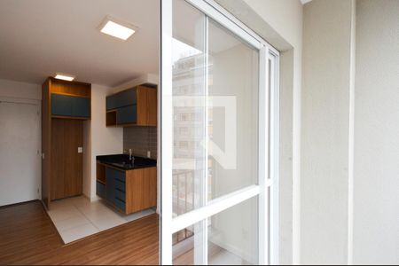 Varanda da Sala de apartamento para alugar com 1 quarto, 28m² em República, São Paulo