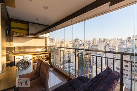 Apartamento para alugar com 37m², 1 quarto e 1 vaga Apartamento para alugar com 37m², 1 quarto e 1 vagaVaranda