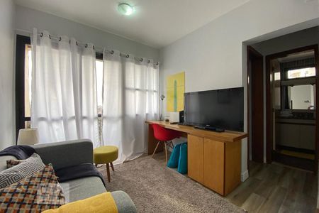 Sala de apartamento para alugar com 1 quarto, 39m² em Paraíso do Morumbi, São Paulo