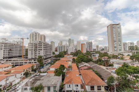 Vista de kitnet/studio para alugar com 1 quarto, 42m² em Brooklin Paulista, São Paulo
