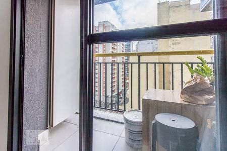 Varanda de kitnet/studio à venda com 1 quarto, 26m² em Campos Elíseos, São Paulo