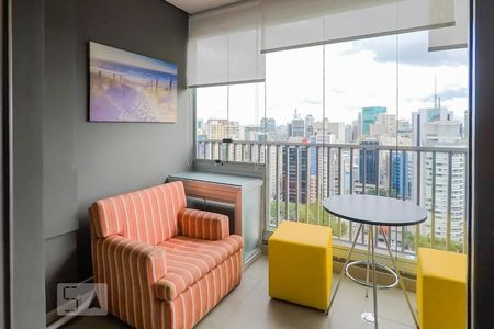 Studio para alugar com 24m², 1 quarto e sem vagaVaranda