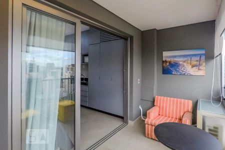 Studio para alugar com 24m², 1 quarto e sem vagaVaranda