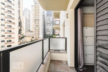 Suíte - Varanda de apartamento para alugar com 1 quarto, 60m² em Jardim Paulista, São Paulo