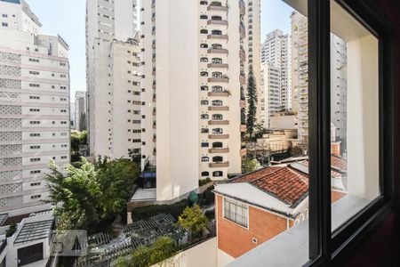 Sala - Vista de apartamento à venda com 1 quarto, 60m² em Jardim Paulista, São Paulo
