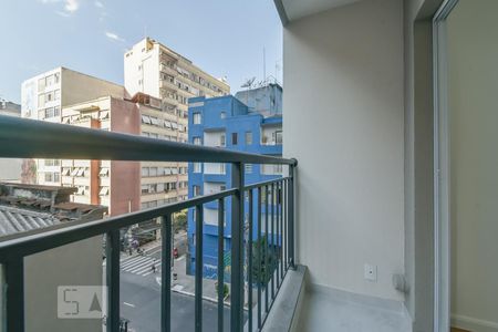 varanda de apartamento para alugar com 1 quarto, 32m² em República, São Paulo
