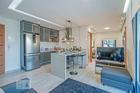 Cozinha e Sala de apartamento para alugar com 1 quarto, 45m² em Jardim Novo Santo Amaro, São Paulo