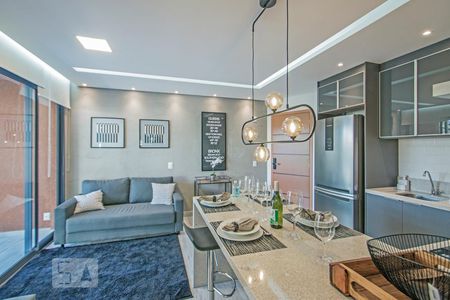 Cozinha e Sala de apartamento para alugar com 1 quarto, 45m² em Jardim Novo Santo Amaro, São Paulo