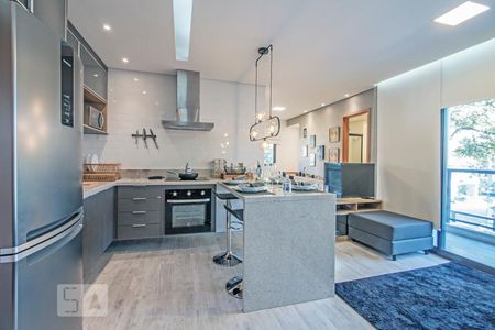 Cozinha e Sala de apartamento para alugar com 1 quarto, 45m² em Jardim Novo Santo Amaro, São Paulo
