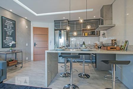 Cozinha e Sala de apartamento para alugar com 1 quarto, 45m² em Jardim Novo Santo Amaro, São Paulo