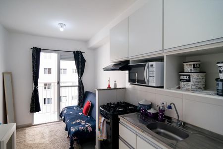 Sala / Cozinha de apartamento à venda com 1 quarto, 27m² em Jardim Prudência, São Paulo