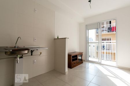 Sala/Cozinha/Área de Serviço de apartamento à venda com 1 quarto, 28m² em Vila Palmeiras, São Paulo