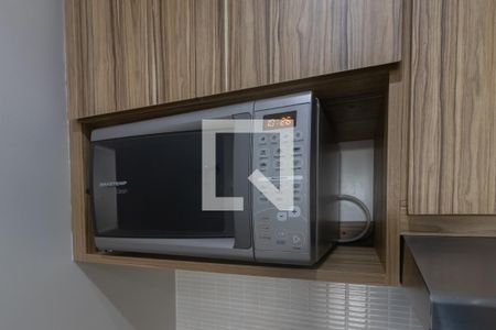 Cozinha de kitnet/studio para alugar com 1 quarto, 35m² em Indianópolis, São Paulo