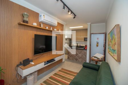 Sala de apartamento para alugar com 1 quarto, 52m² em Jardim Irajá, Ribeirão Preto