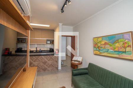 Sala de apartamento para alugar com 1 quarto, 52m² em Jardim Irajá, Ribeirão Preto