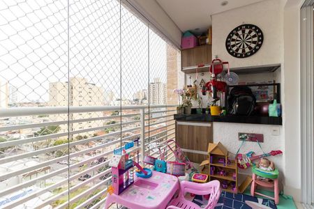 Varanda da Sala de apartamento à venda com 2 quartos, 95m² em Vila Dom Pedro I, São Paulo