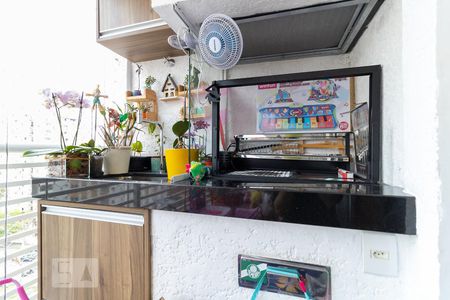 Apartamento à venda com 95m², 2 quartos e 1 vagaChurrasqueira da Varanda da Sala