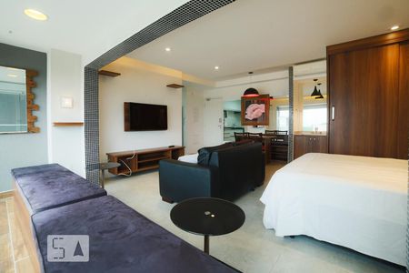Sala de apartamento para alugar com 1 quarto, 49m² em Campo Belo, São Paulo