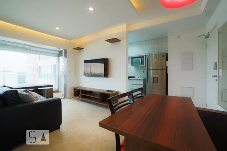 Sala de apartamento para alugar com 1 quarto, 49m² em Campo Belo, São Paulo