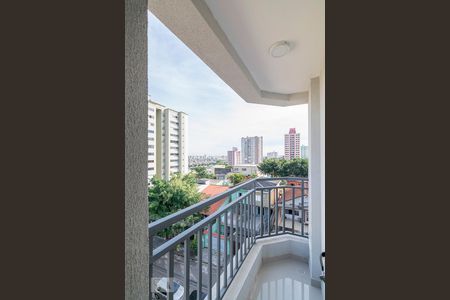Varanda do Quarto de apartamento à venda com 1 quarto, 41m² em Vila Valparaíso, Santo André