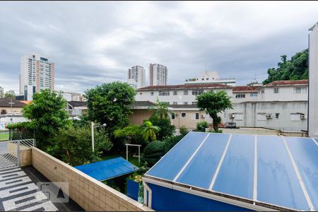 Vista sala de apartamento para alugar com 1 quarto, 50m² em Campo Grande, Santos
