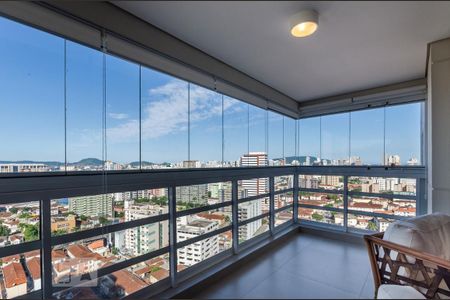 Varanda de apartamento para alugar com 3 quartos, 96m² em Vila Belmiro, Santos