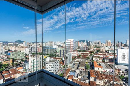 Vista varanda de apartamento para alugar com 3 quartos, 96m² em Vila Belmiro, Santos