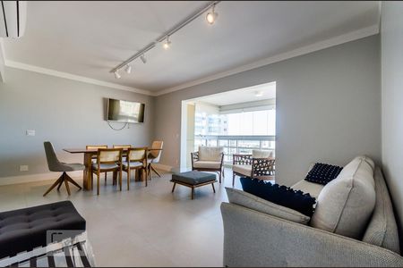 Sala de apartamento para alugar com 3 quartos, 96m² em Vila Belmiro, Santos