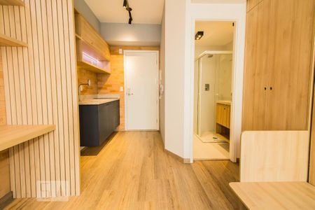 Quarto/Cozinha de kitnet/studio para alugar com 1 quarto, 22m² em Centro, São Paulo