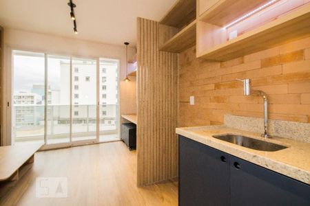 Quarto/Cozinha de kitnet/studio para alugar com 1 quarto, 22m² em Centro, São Paulo