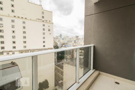 Varanda de kitnet/studio para alugar com 1 quarto, 22m² em Centro, São Paulo