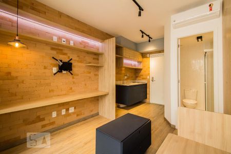 Quarto/Cozinha de kitnet/studio para alugar com 1 quarto, 22m² em Centro, São Paulo