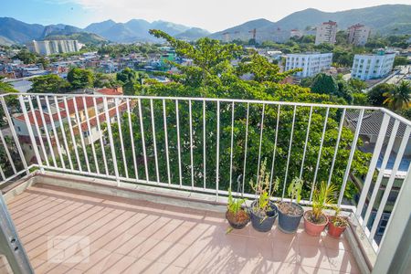 Varanda da Sala de apartamento para alugar com 1 quarto, 60m² em Taquara, Rio de Janeiro