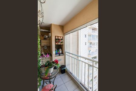 Varanda da Sala de apartamento à venda com 2 quartos, 60m² em Campestre, Santo André