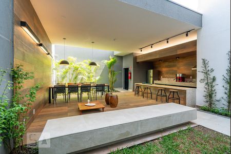 Studio à venda com 32m², 1 quarto e sem vagaChurrasqueira