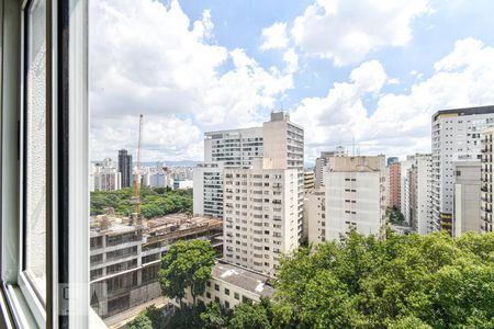 Sala - Vista de apartamento à venda com 1 quarto, 40m² em Consolação, São Paulo