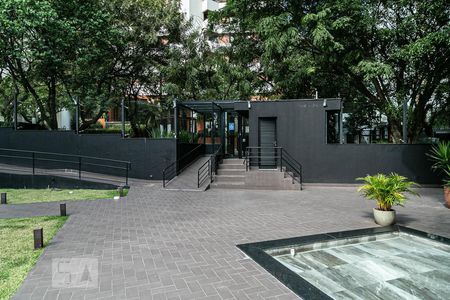 Apartamento para alugar com 65m², 1 quarto e 1 vagaFachada e portaria