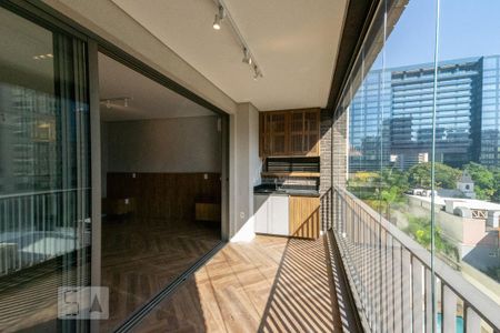 Varanda de kitnet/studio à venda com 1 quarto, 61m² em Itaim Bibi, São Paulo