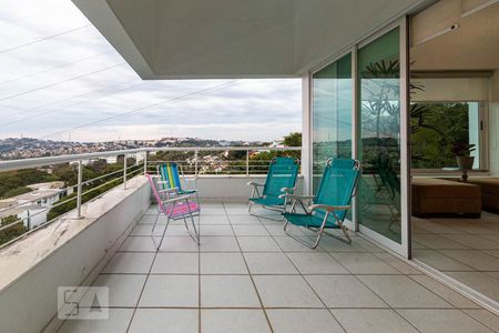 Sacada da Sala de Estar de casa à venda com 4 quartos, 450m² em Nonoai, Porto Alegre