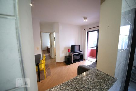 Studio à venda com 44m², 2 quartos e 1 vagaCozinha - Sala 