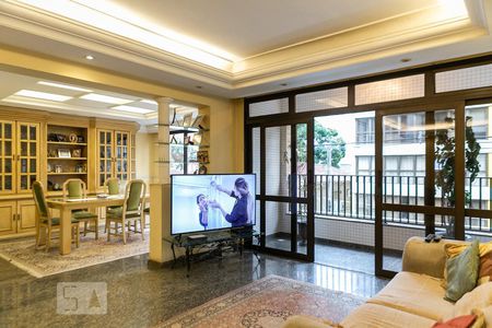 Sala de apartamento para alugar com 4 quartos, 380m² em Boqueirão, Santos