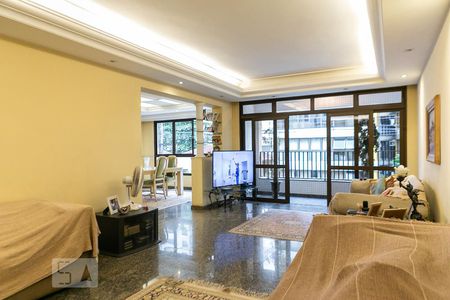 Sala de apartamento para alugar com 4 quartos, 380m² em Boqueirão, Santos