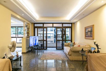 Sala de apartamento para alugar com 4 quartos, 380m² em Boqueirão, Santos