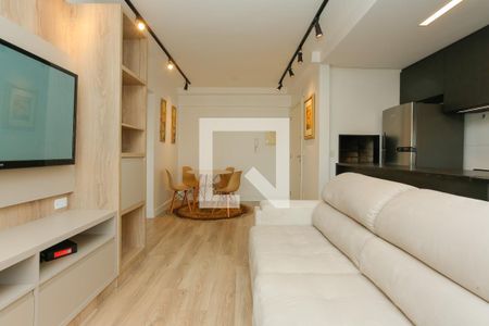 Sala de apartamento para alugar com 1 quarto, 53m² em Petrópolis, Porto Alegre