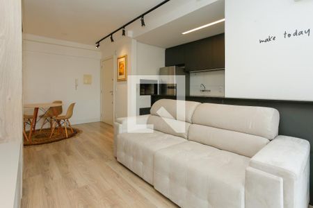 Sala de apartamento para alugar com 1 quarto, 53m² em Petrópolis, Porto Alegre