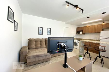 Sala de Estar de kitnet/studio para alugar com 1 quarto, 26m² em Rio Branco, Novo Hamburgo