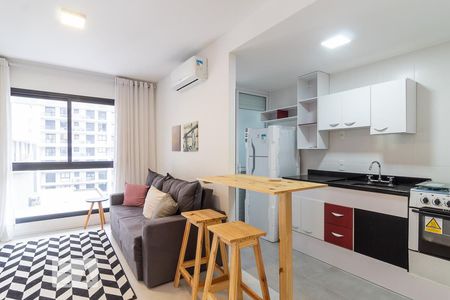 Sala de apartamento para alugar com 1 quarto, 42m² em Jardim do Salso, Porto Alegre