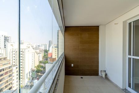 Varanda da Sala de apartamento à venda com 2 quartos, 80m² em Bela Vista, São Paulo