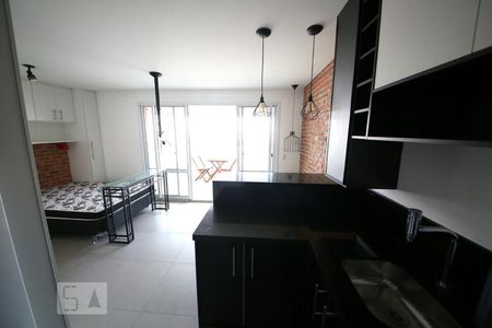 Apartamento à venda com 34m², 1 quarto e 1 vagaCozinha - Sala